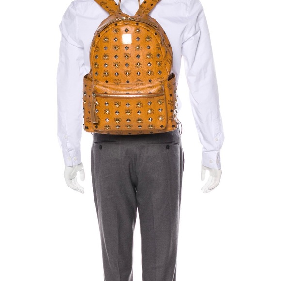 MCM Large Visetos Stark studded Backpack - Picture 12 of 12